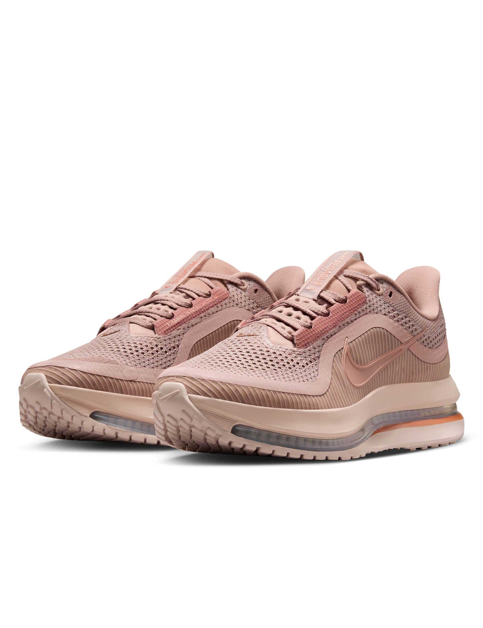 Nike Pegasus Premium Shoes Pink/Rose Gold/Red The Sports Edit