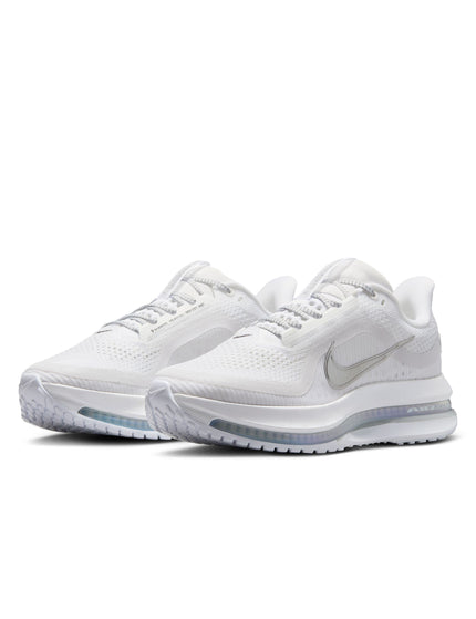 Nike Pegasus Premium Shoes - White/Metallic Silverimages2- The Sports Edit