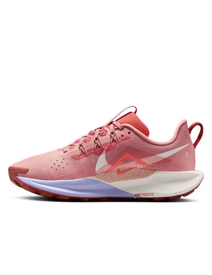 Nike Pegasus Trail 5 Shoes - Red Stardust/Sail/Lilac Ice/Mars Stoneimages5- The Sports Edit
