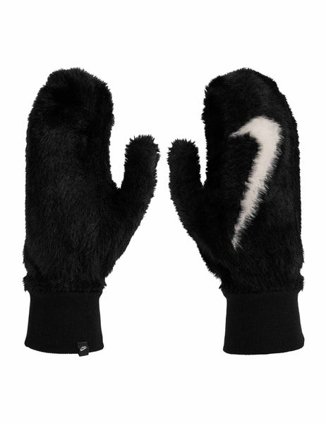 小物 Vintage Nike mittens Nike | Plush Knit Mittens - Black/White | The Sports Edit