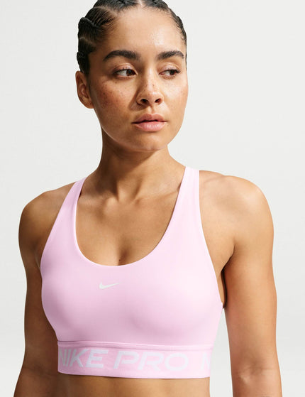 Nike Pro 365 Light Support Bra - Pink Foam/Whiteimages1- The Sports Edit