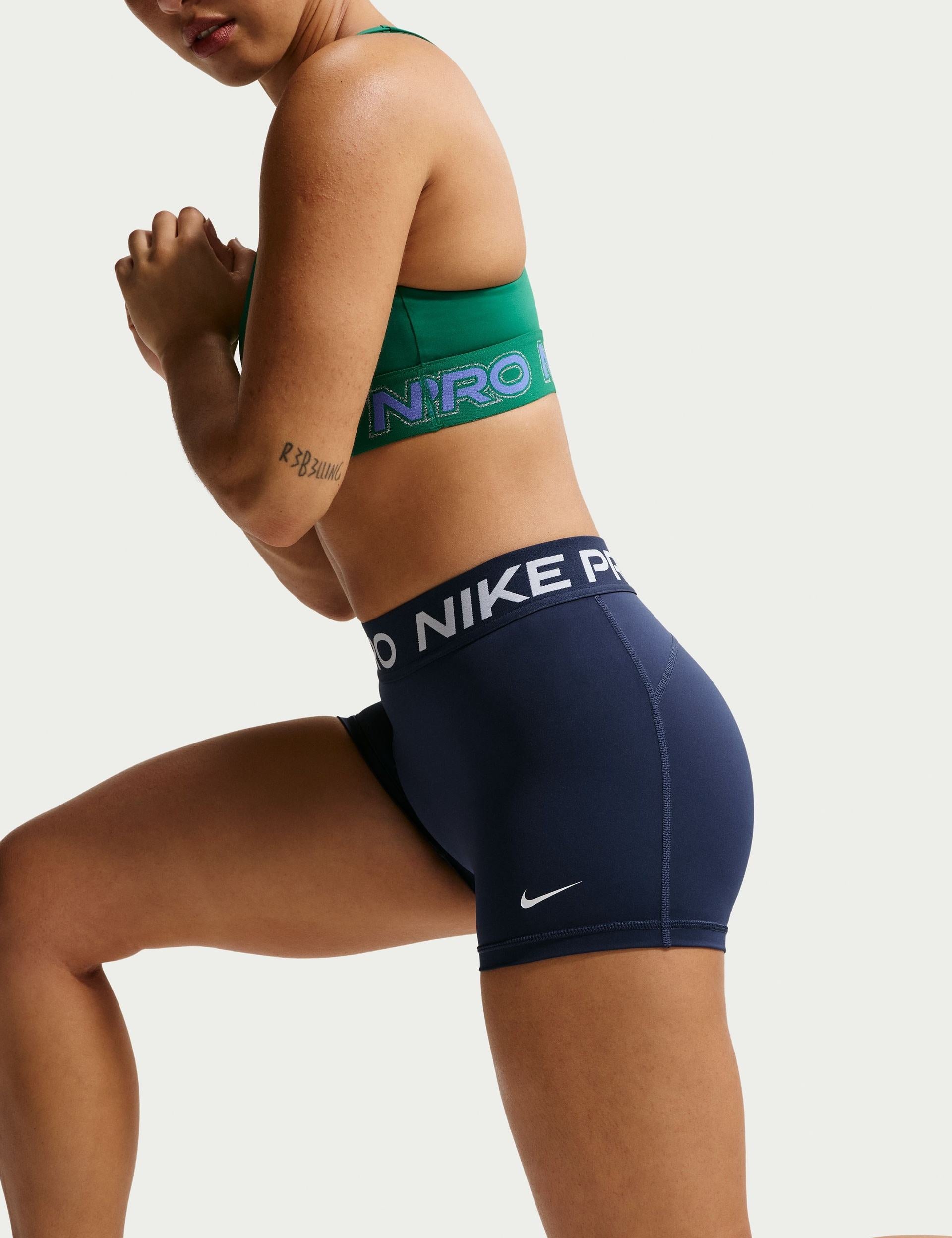 Pro 3" Biker Shorts Midnight Navy White