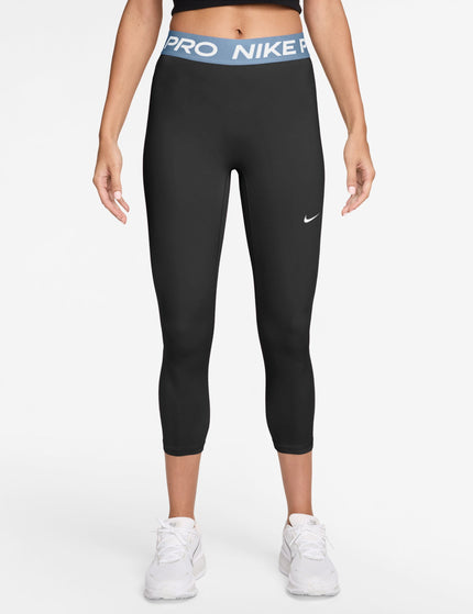 Nike Pro Crop Leggings - Black/Work Blue/Whiteimages1- The Sports Edit
