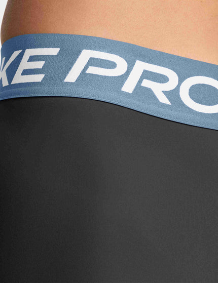 Nike Pro Crop Leggings - Black/Work Blue/Whiteimages3- The Sports Edit