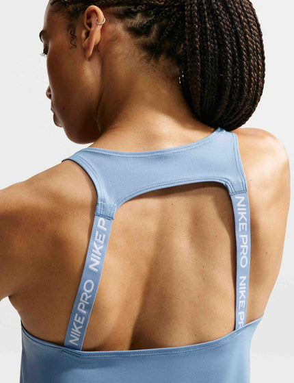 Nike Pro Dri-FIT Tank Top - Work Blue/Whiteimages2- The Sports Edit