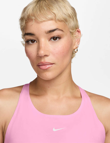 Nike Pro Dri-FIT Tank Top - Pink Rise/Whiteimages3- The Sports Edit