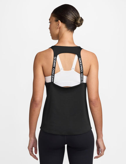 Nike Pro Dri-FIT Tank Top - Black/Whiteimages2- The Sports Edit