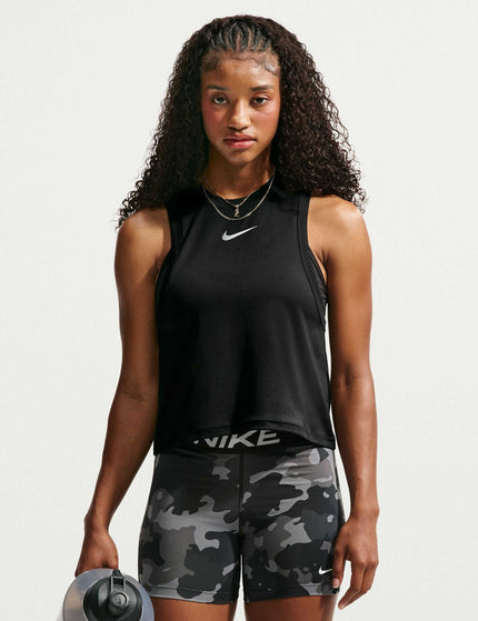 Nike Pro Dri-FIT Tank Top - Black/Whiteimages1- The Sports Edit