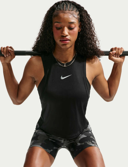 Nike Pro Dri-FIT Tank Top - Black/Whiteimages4- The Sports Edit