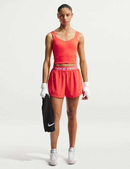 Nike Pro Sculpt Medium Support Padded Bra Tank - Light Crimson/Whiteimages4- The Sports Edit