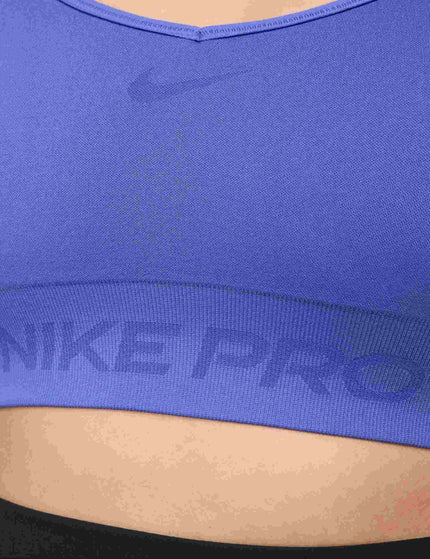 Nike Pro Seamless Light Support Sports Bra - Sapphireimages3- The Sports Edit