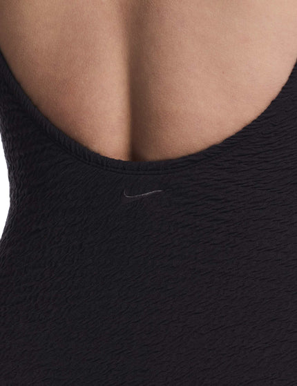 Nike Shoreline Texture Scoop Neck One-Piece - Blackimages3- The Sports Edit