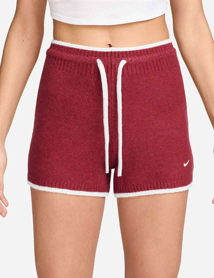 Nike Sportswear Chill Knit Shorts - Tough Red/Whiteimages1- The Sports Edit