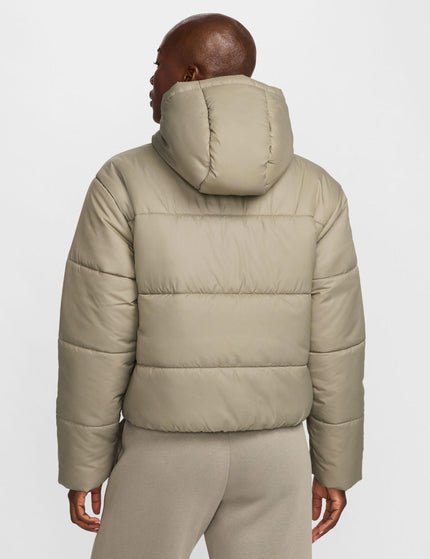 Nike Sportswear Classic Puffer Therma-Fit Hooded Jacket - Light Army/Whiteimages2- The Sports Edit