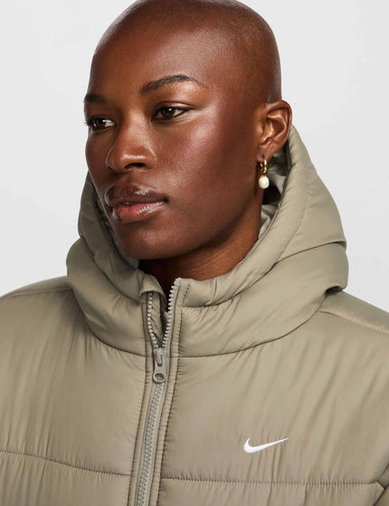 Nike Sportswear Classic Puffer Therma-Fit Hooded Jacket - Light Army/Whiteimages3- The Sports Edit