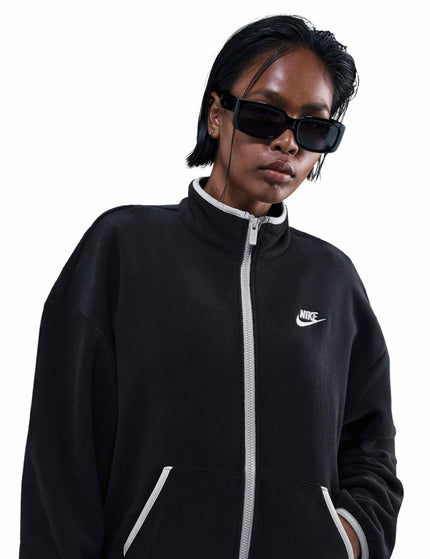 Nike Sportswear Club Fleece Loose Jacket - Black/College Greyimages1- The Sports Edit