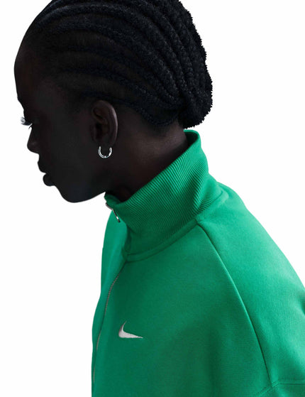 Nike Sportswear Phoenix Fleece Cropped Sweatshirt - Stadium Green/Sailimages3- The Sports Edit