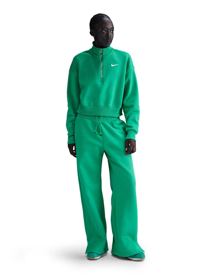 Nike Sportswear Phoenix Fleece Cropped Sweatshirt - Stadium Green/Sailimages5- The Sports Edit