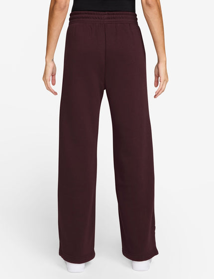 Nike Sportswear Phoenix Fleece High Waisted Pants - Burgundy Crush/Sailimages2- The Sports Edit