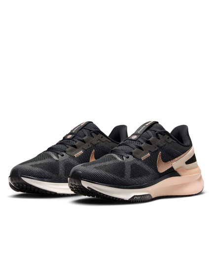 Nike Structure 25 Shoes - Black/Crimson Tint/Anthracite/Metallic Red Bronzeimages2- The Sports Edit