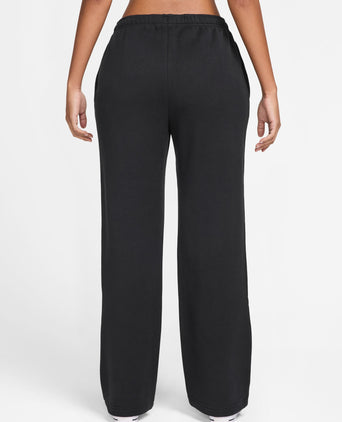 Studio Fleece Open-Hem Pants - Black/Sail