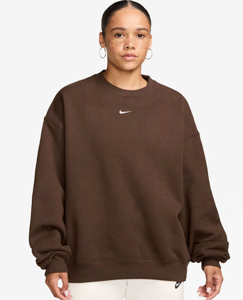 Studio Fleece Oversized Crew - Cacao Wow/Sail