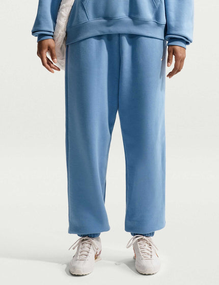 Nike Studio Fleece Oversized Cuffed Pants - Work Blue/Sailimages1- The Sports Edit