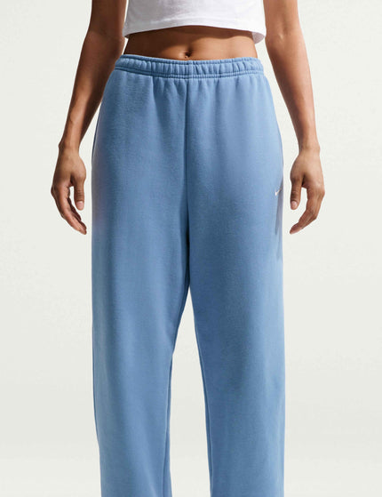 Nike Studio Fleece Oversized Cuffed Pants - Work Blue/Sailimages3- The Sports Edit