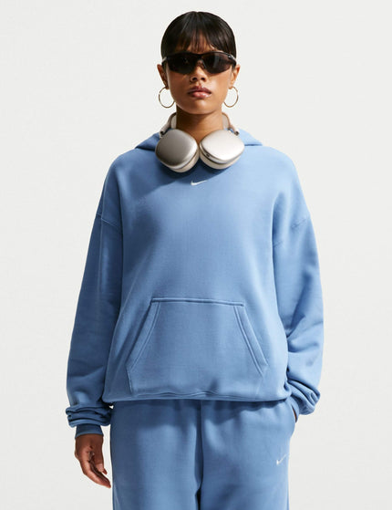 Nike Studio Fleece Oversized Pullover Hoodie - Work Blue/Sailimages1- The Sports Edit