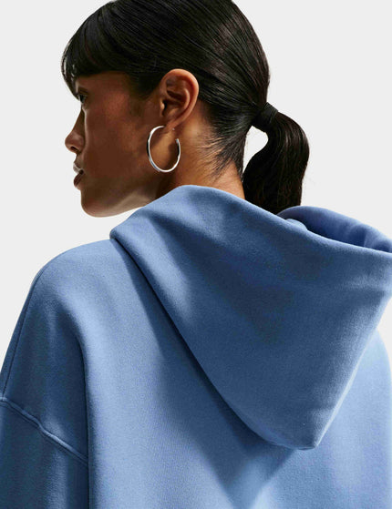 Nike Studio Fleece Oversized Pullover Hoodie - Work Blue/Sailimages2- The Sports Edit
