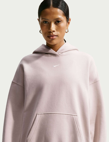 Nike Studio Fleece Oversized Pullover Hoodie - Cream II/Sailimages3- The Sports Edit