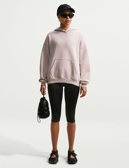 Nike Studio Fleece Oversized Pullover Hoodie - Cream II/Sailimages5- The Sports Edit