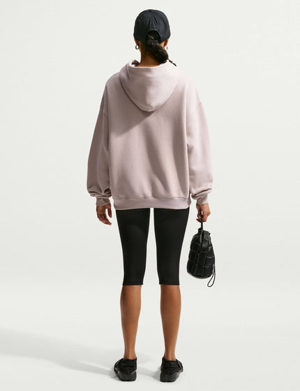 Nike Studio Fleece Oversized Pullover Hoodie - Cream II/Sailimages6- The Sports Edit