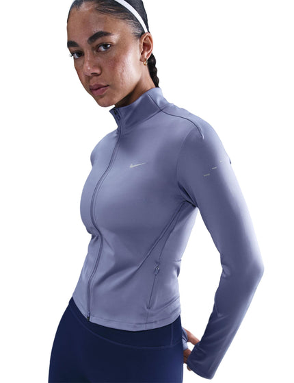 Nike Swift Dri-FIT Full-Zip Running Mid Layer - World Indigo/Reflective Silverimages1- The Sports Edit
