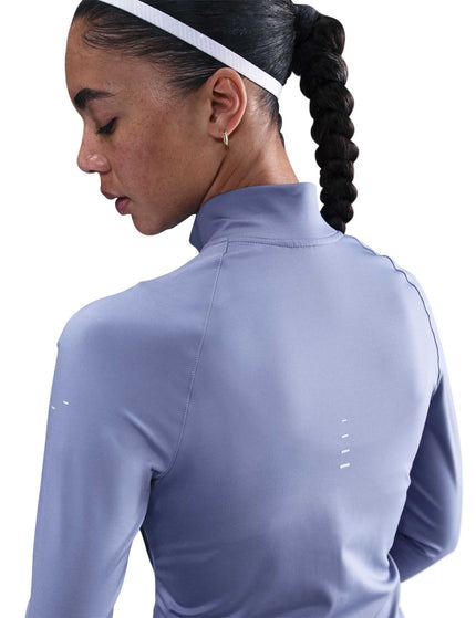 Nike Swift Dri-FIT Full-Zip Running Mid Layer - World Indigo/Reflective Silverimages2- The Sports Edit