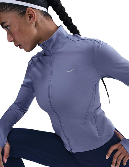 Nike Swift Dri-FIT Full-Zip Running Mid Layer - World Indigo/Reflective Silverimages3- The Sports Edit