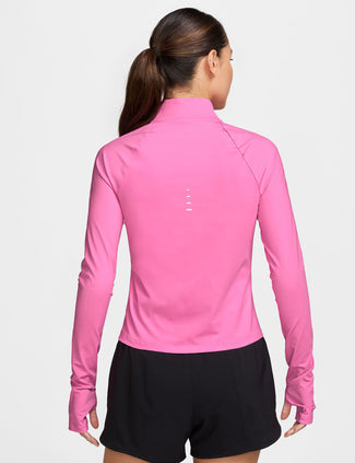 Swift Dri-FIT Full-Zip Running Mid Layer - Playful Pink/Reflective Silver