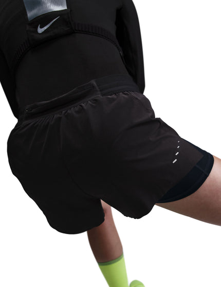 Nike Swift Dri-FIT Mid-Rise 2-in-1 Running Shorts - Black/Reflective Silverimages3- The Sports Edit