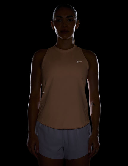 Nike Swift Dri-FIT Running Tank Top - Orange Pulse/Reflective Silverimages2- The Sports Edit