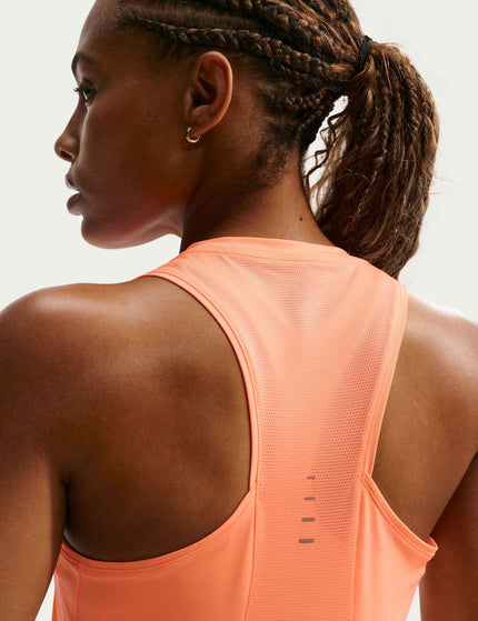 Nike Swift Dri-FIT Running Tank Top - Orange Pulse/Reflective Silverimages3- The Sports Edit