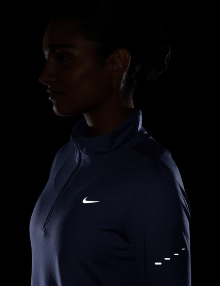 Nike Swift Dri-FIT UV 1/4-Zip Running Top - Aluminum/Reflective Silverimages2- The Sports Edit
