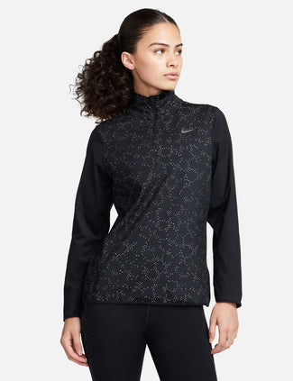 Swift Element 1/4 Zip Running Top - Black