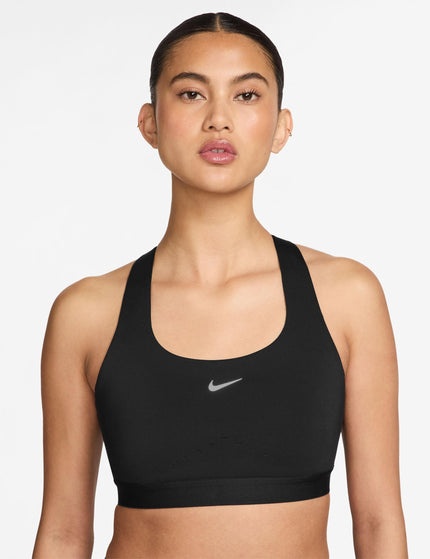 Nike Swift High-Support Lightly Lined Sports Bra - Black/Reflective Silverimages1- The Sports Edit