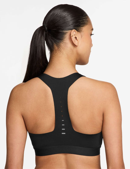 Nike Swift High-Support Lightly Lined Sports Bra - Black/Reflective Silverimages3- The Sports Edit