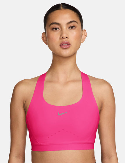 Nike Swift High-Support Lightly Lined Sports Bra - Hyper Pink/Reflective Silverimages1- The Sports Edit