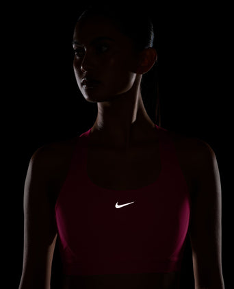 Swift High-Support Lightly Lined Sports Bra - Hyper Pink/Reflective Silver
