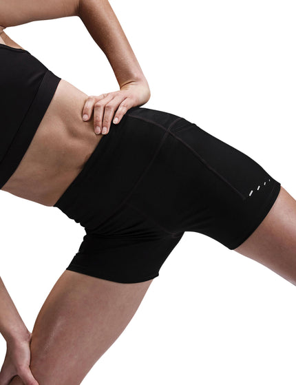 Nike Swift High Waisted 4" Tight Running Shorts - Black/Reflective Silverimages1- The Sports Edit