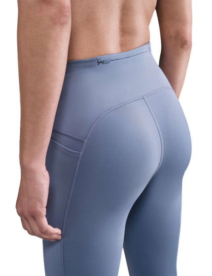 Nike Swift High Waisted 7/8 Running Leggings with Pockets - World Indigo/Reflective Silverimages2- The Sports Edit