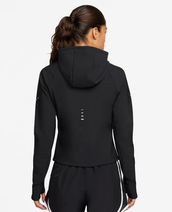 Swift Therma-FIT Fitted Running Jacket - Black/Reflective Silver