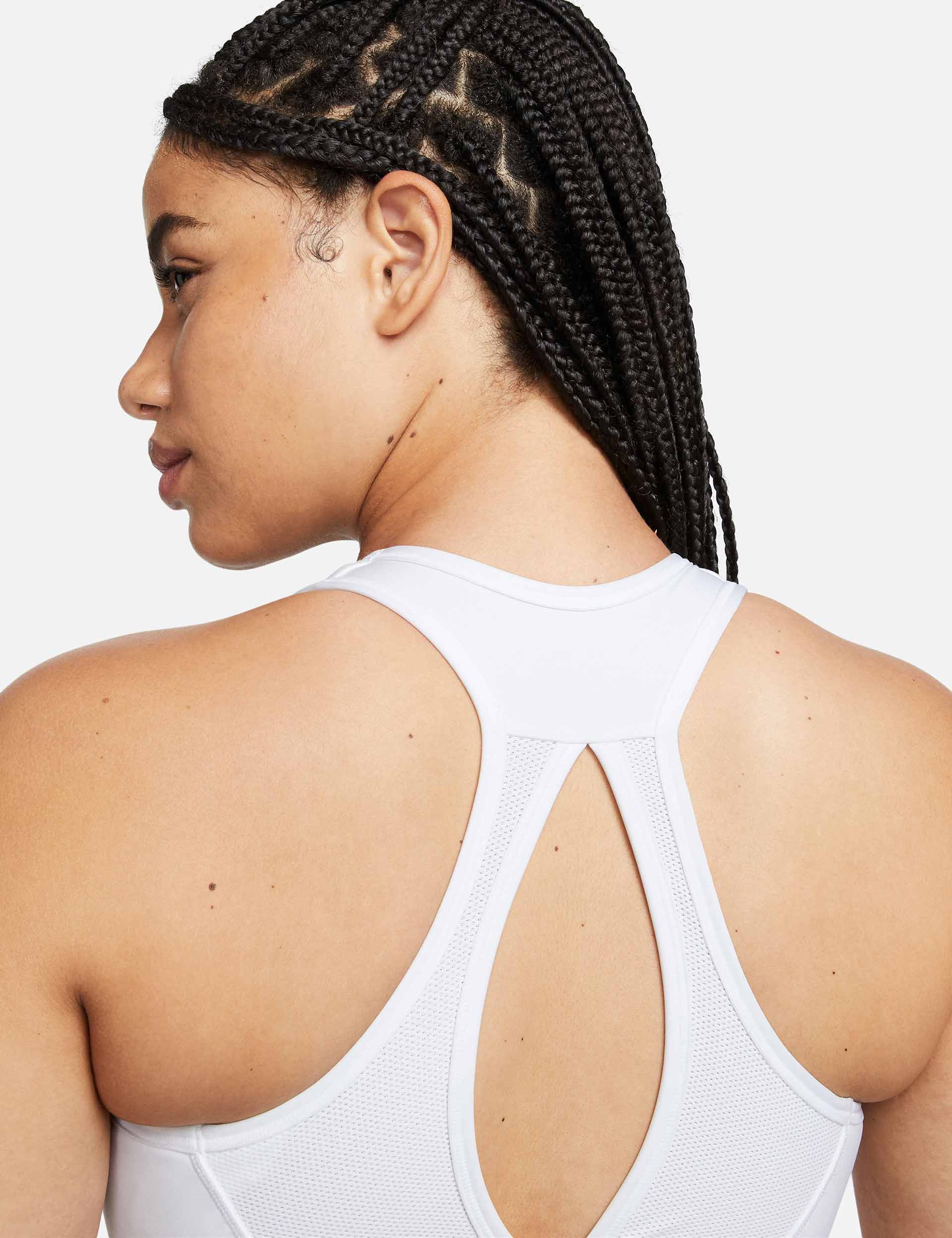 Nike | Swoosh High Support Bra - White/Black | The Sports Edit